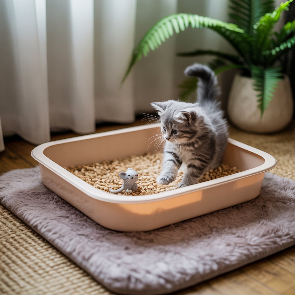 train your kitten for litter