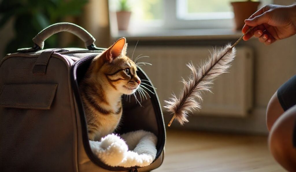 put your cat into a carrier