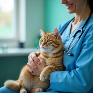 keep your cat calm during vet visits