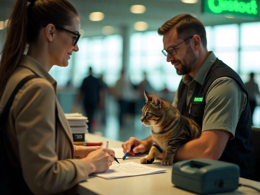 fly internationally with a cat