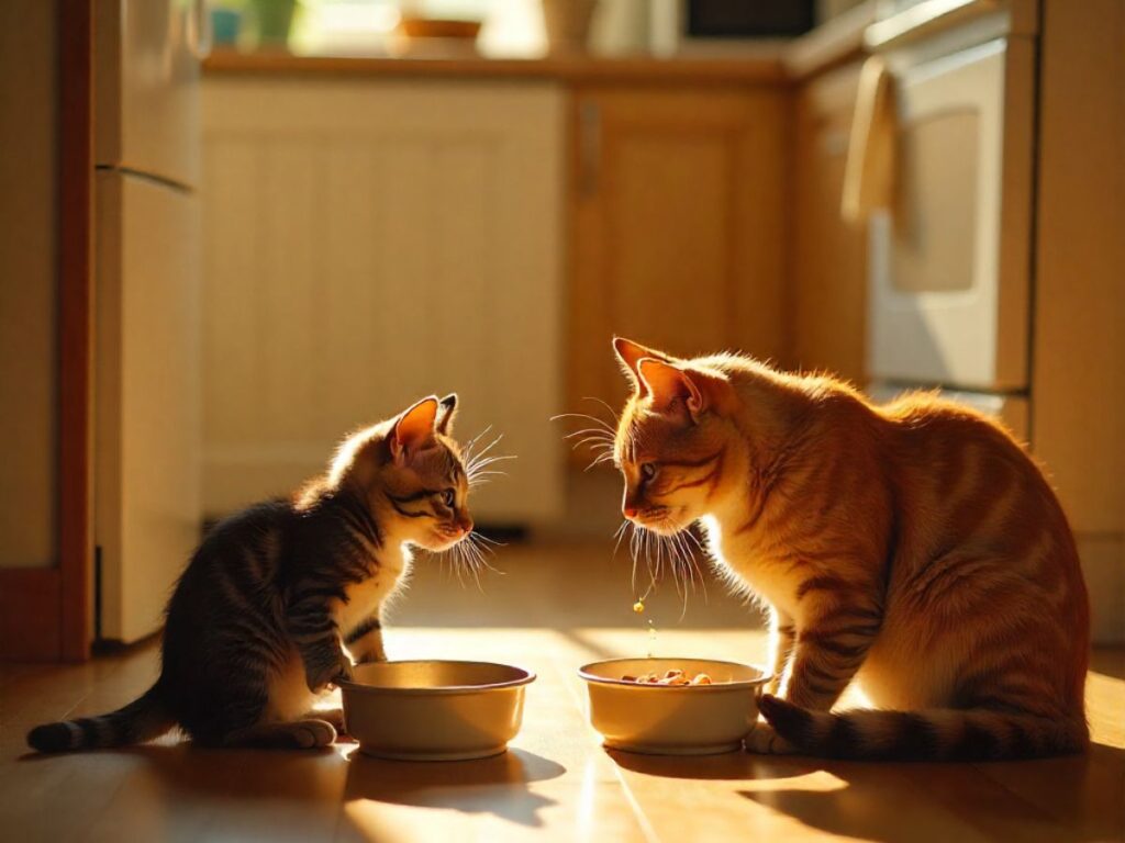 introduce a new kitten to your older cat