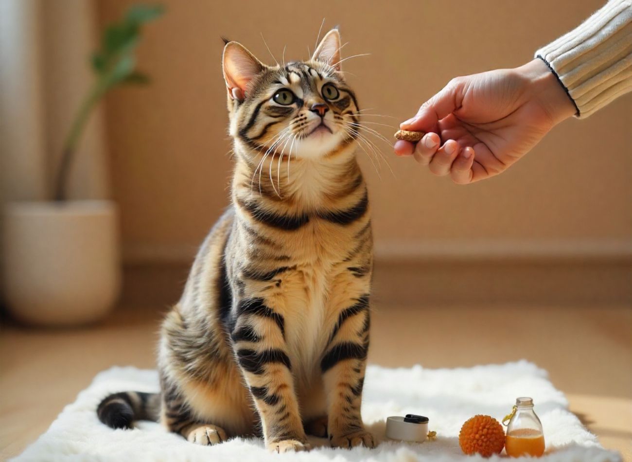 how to train your cat to sit