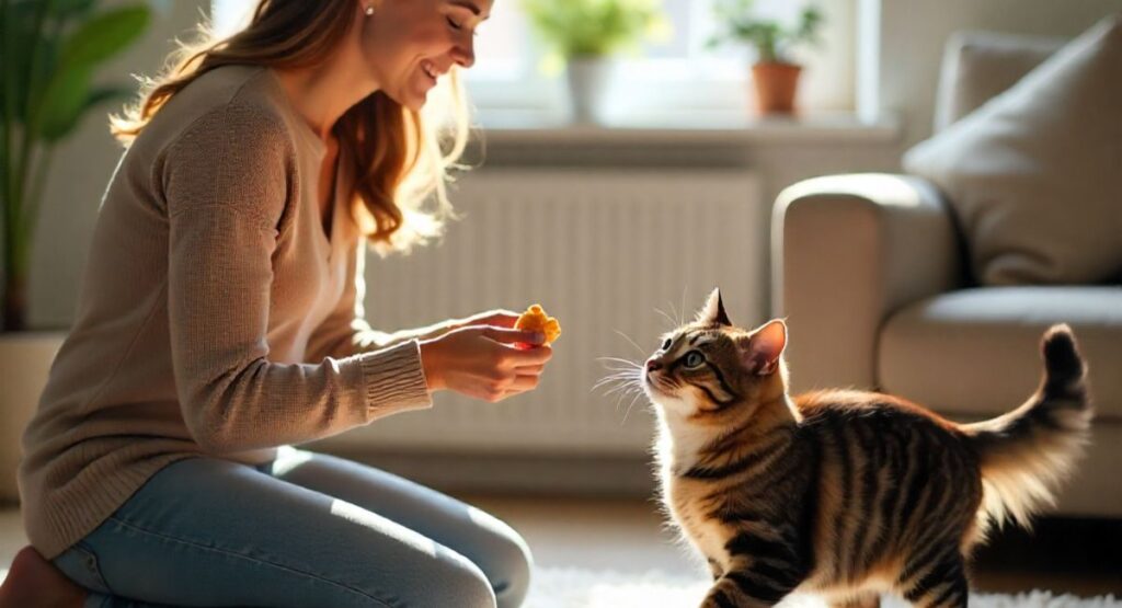 get your cat to come when called