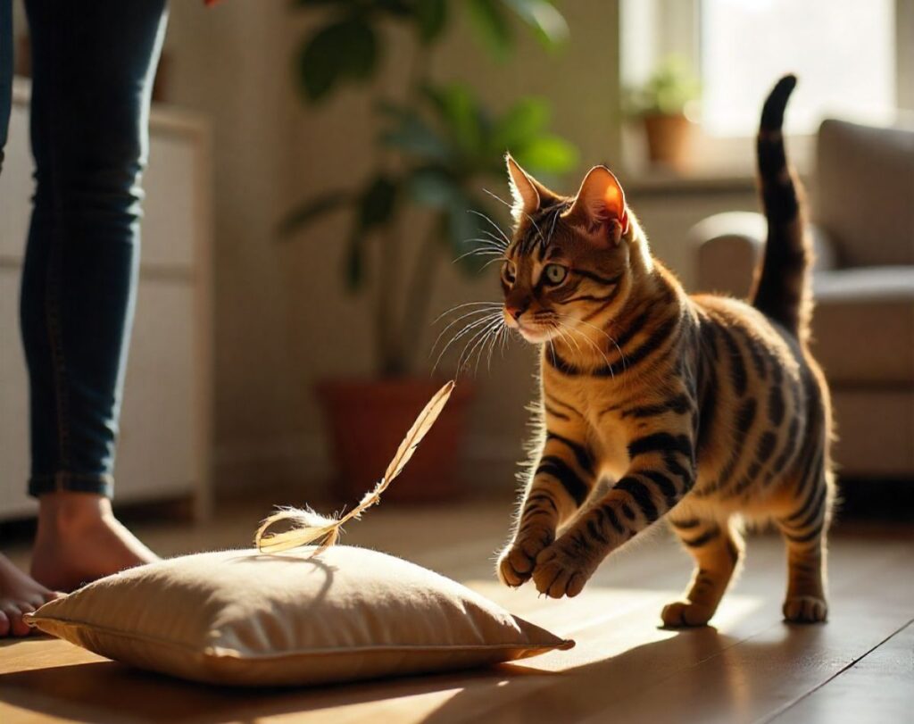 Train your cat to fetch