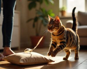 Train your cat to fetch