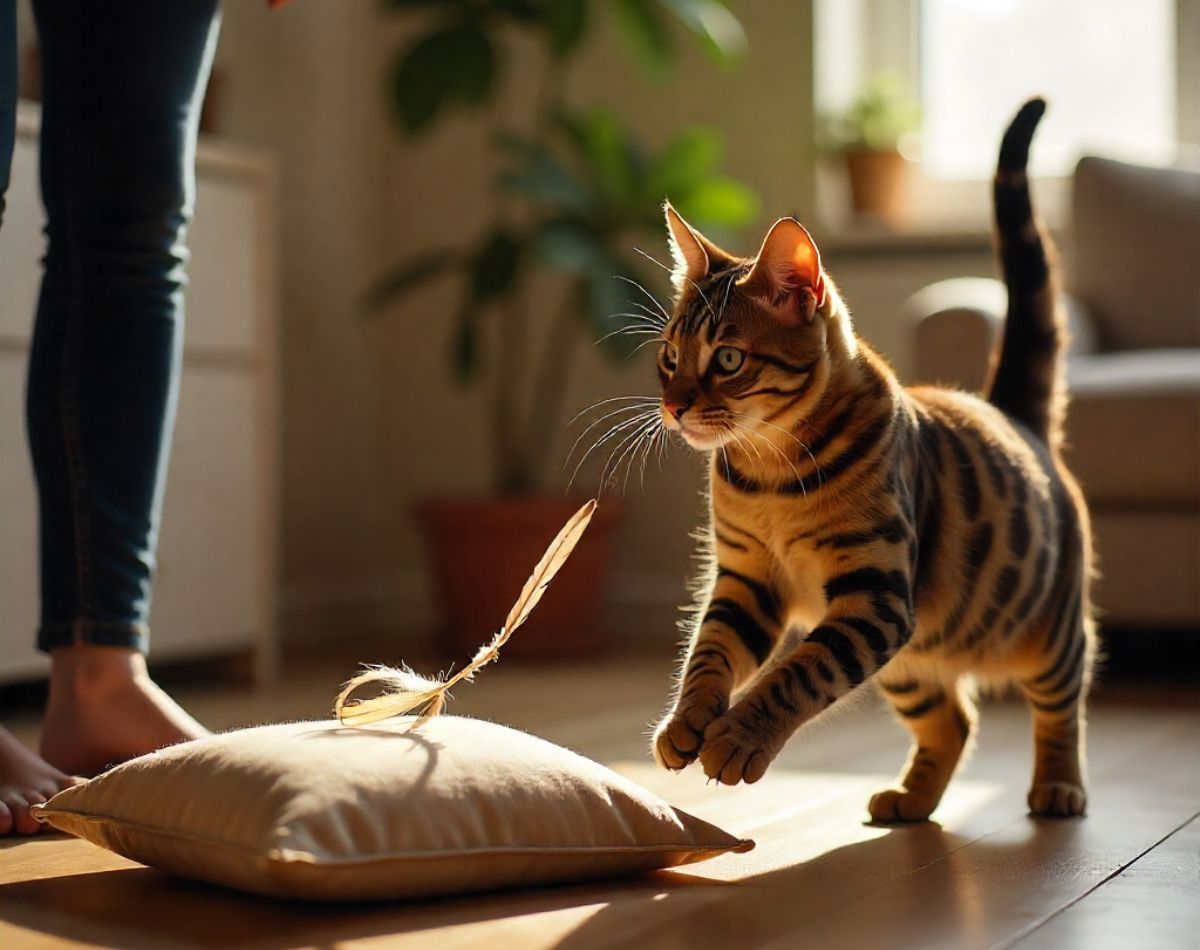 Train your cat to fetch
