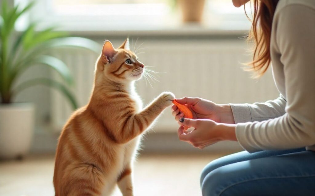 train your cat to sit