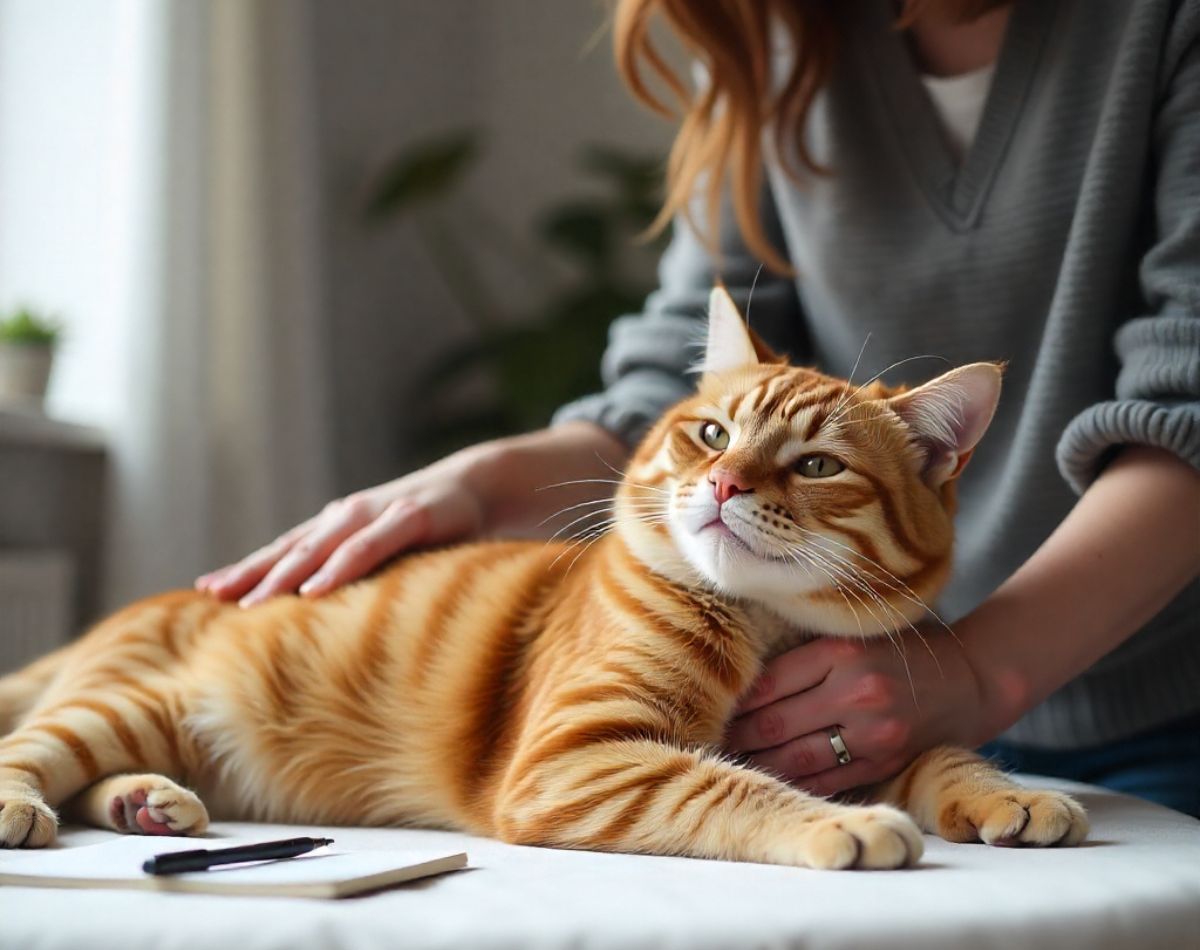 how to massage your cat at home