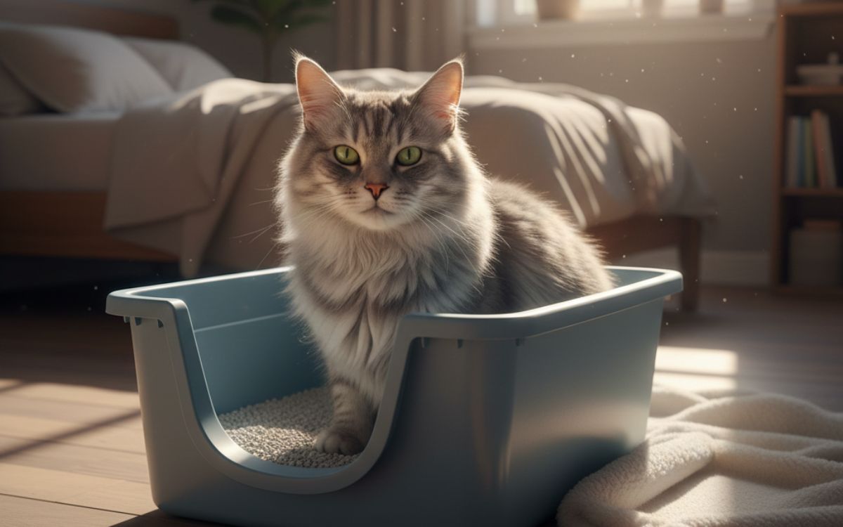 Why is my cat pooping on the floor